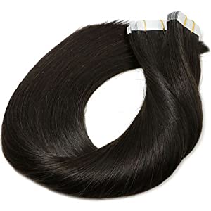 1b Raw (DOUBLE DRAWN) Tape In Extensions